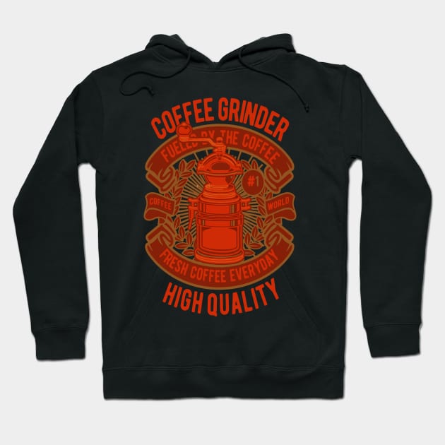 Coffee Grinder Hoodie by AthharAttireCo